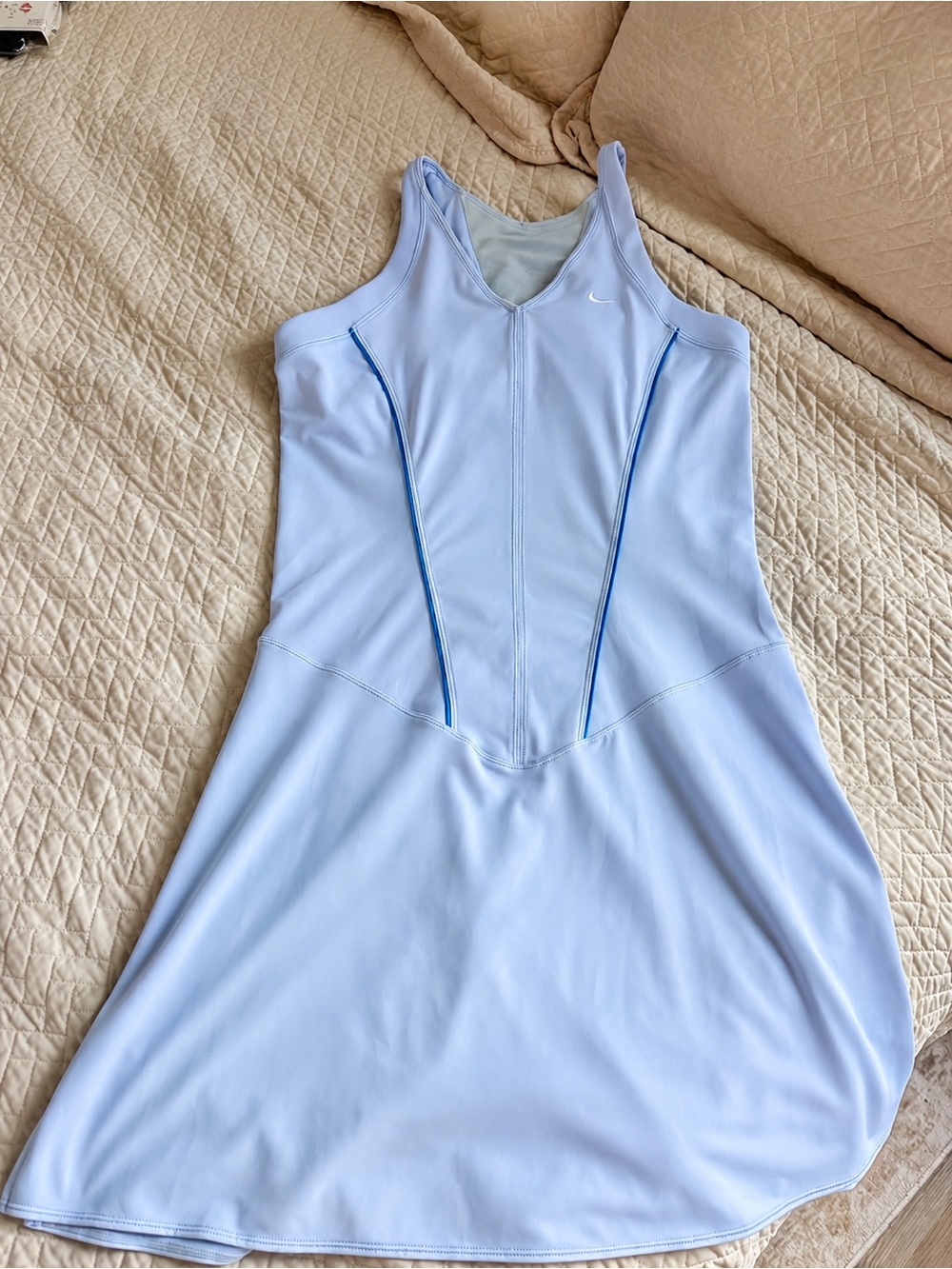 Nike Dri-FIT Light Blue Floral Athletic Tennis Dress Women’s Medium 34”